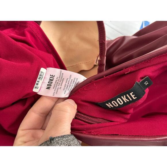 Nookie Revolve Leona Faux Leather Mini Dress size XS - Picture 8 of 8